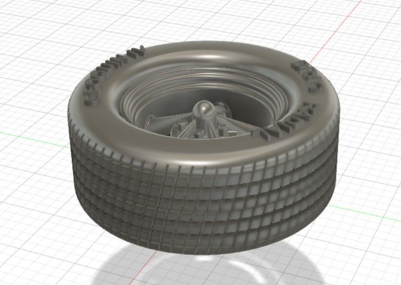 Torq Thrust II Wheels with Tires and Brakes for 3D Print 3D print model_8