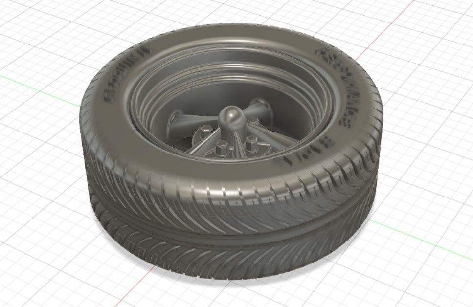 Torq Thrust II Wheels with Tires and Brakes for 3D Print 3D print model_12