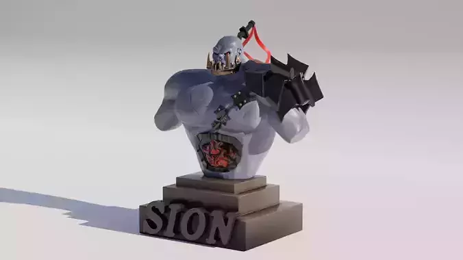 Fan Art Sion League of Legends  3D print model