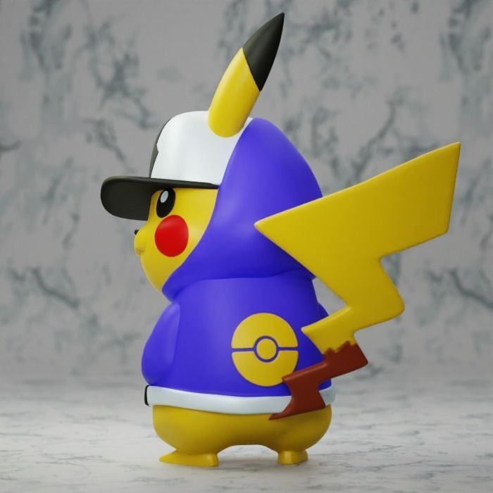 Pikachu Hiphop Style from Pokemon Unite 3D print model 3D print model_2