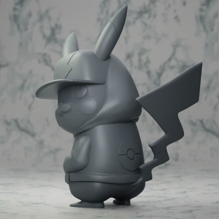 Pikachu Hiphop Style from Pokemon Unite 3D print model 3D print model_5