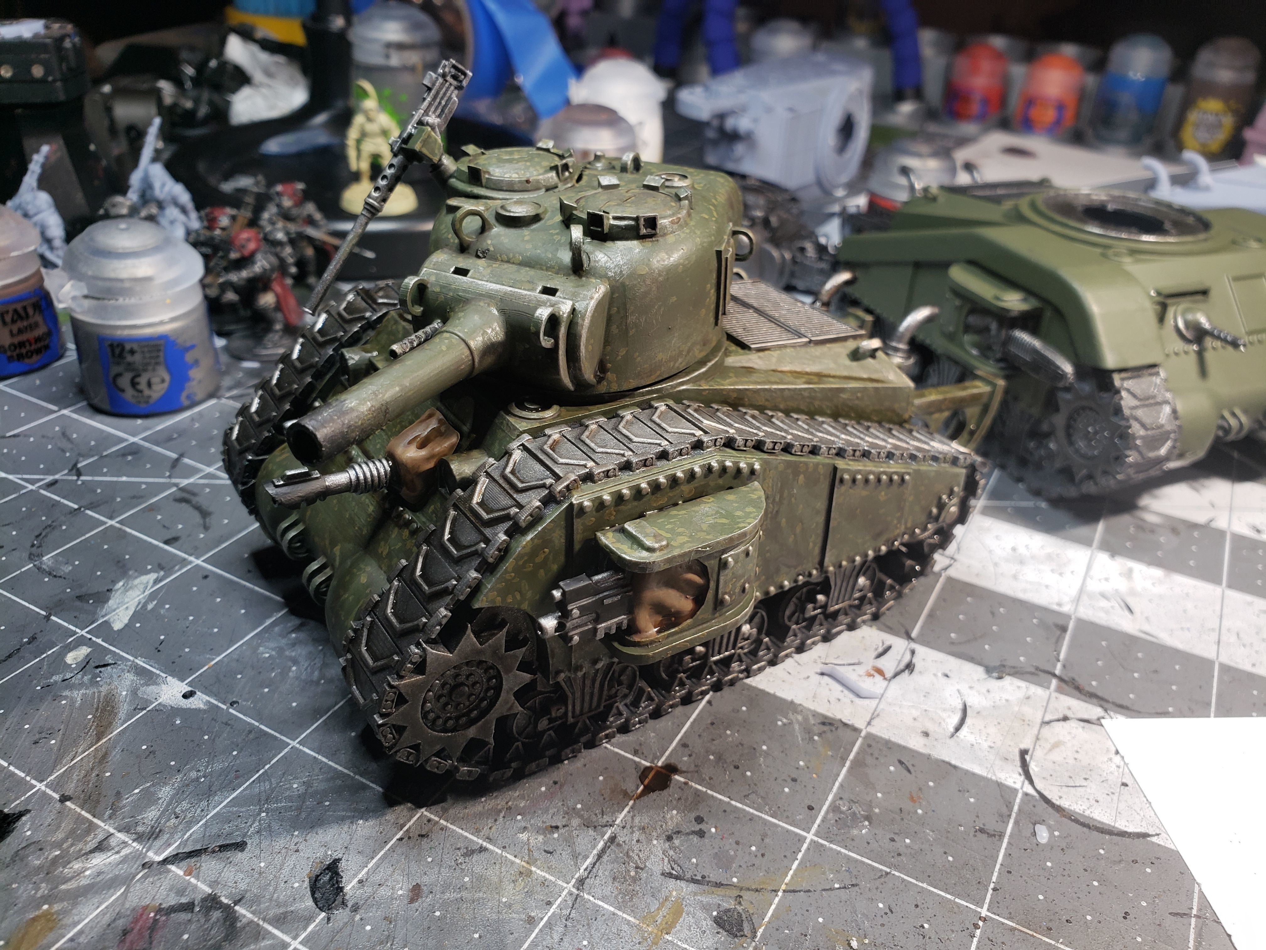 M40K1 Imperial Pattern Sherman Russ Battle Tank 3D print model_3