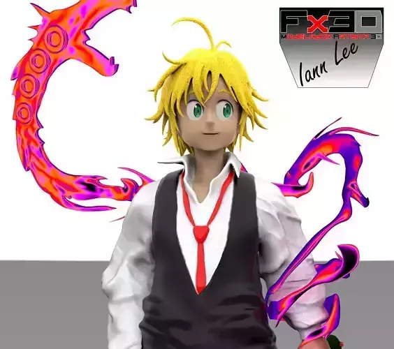 MELIODAS SIETE PECADOS CAPITALES 3D THE SEVEN DEADLY SINS