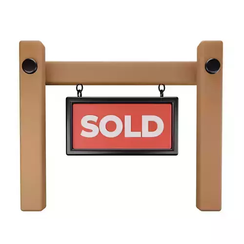 Sold red sign