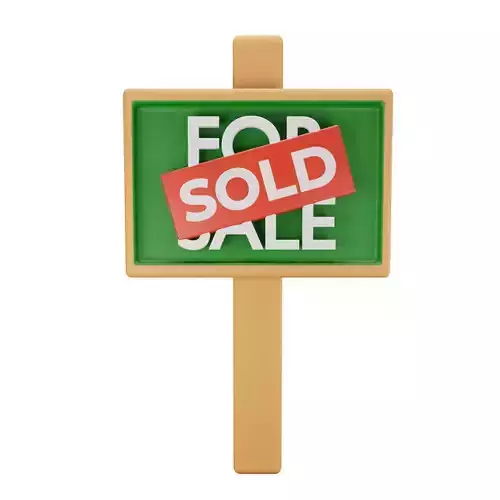 Sold wooden sign