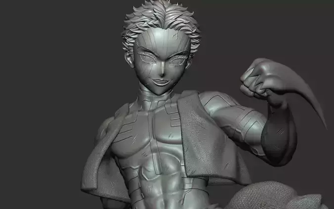 Akaza - demon slayer 3D print model