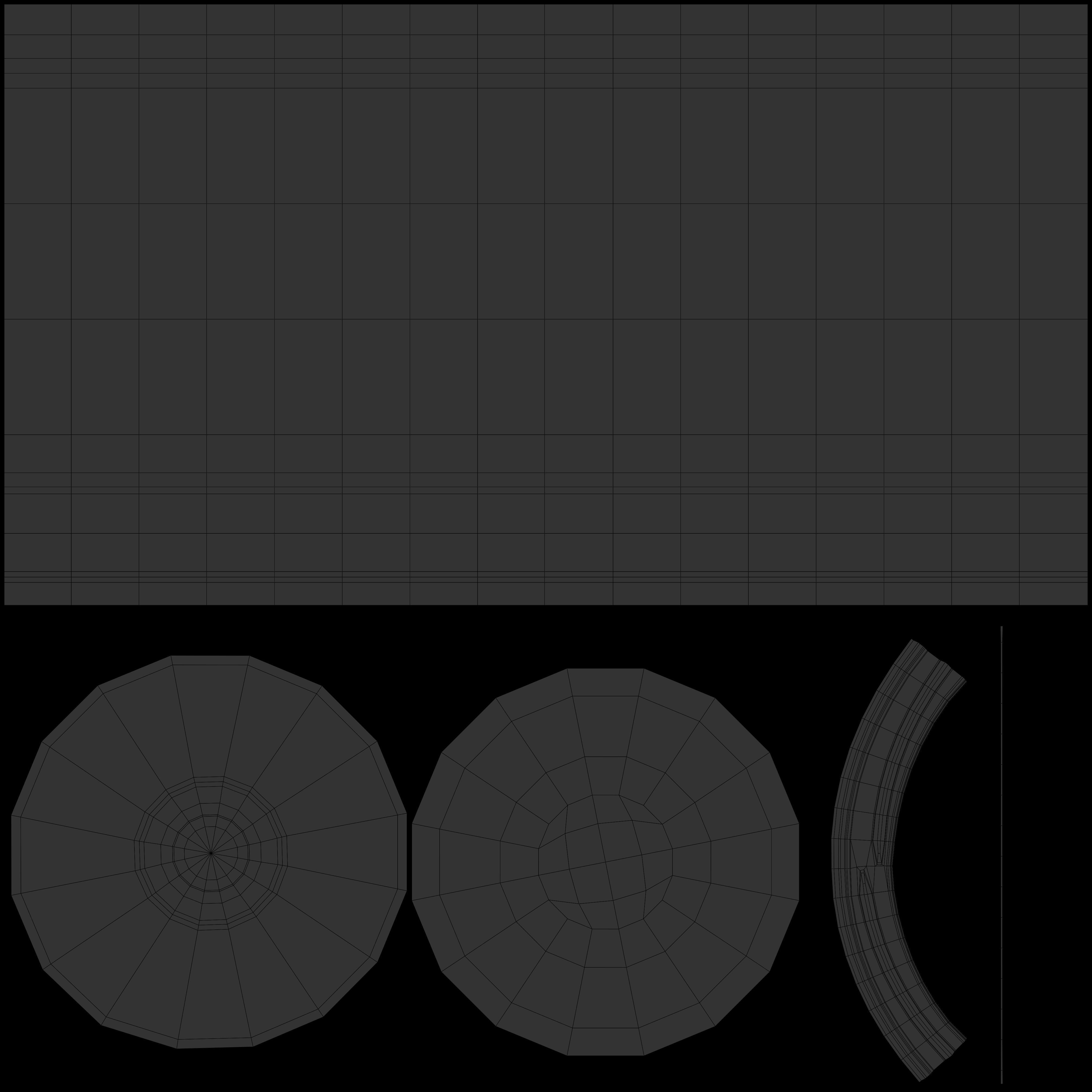 bottle of clear glass material 3D model_16