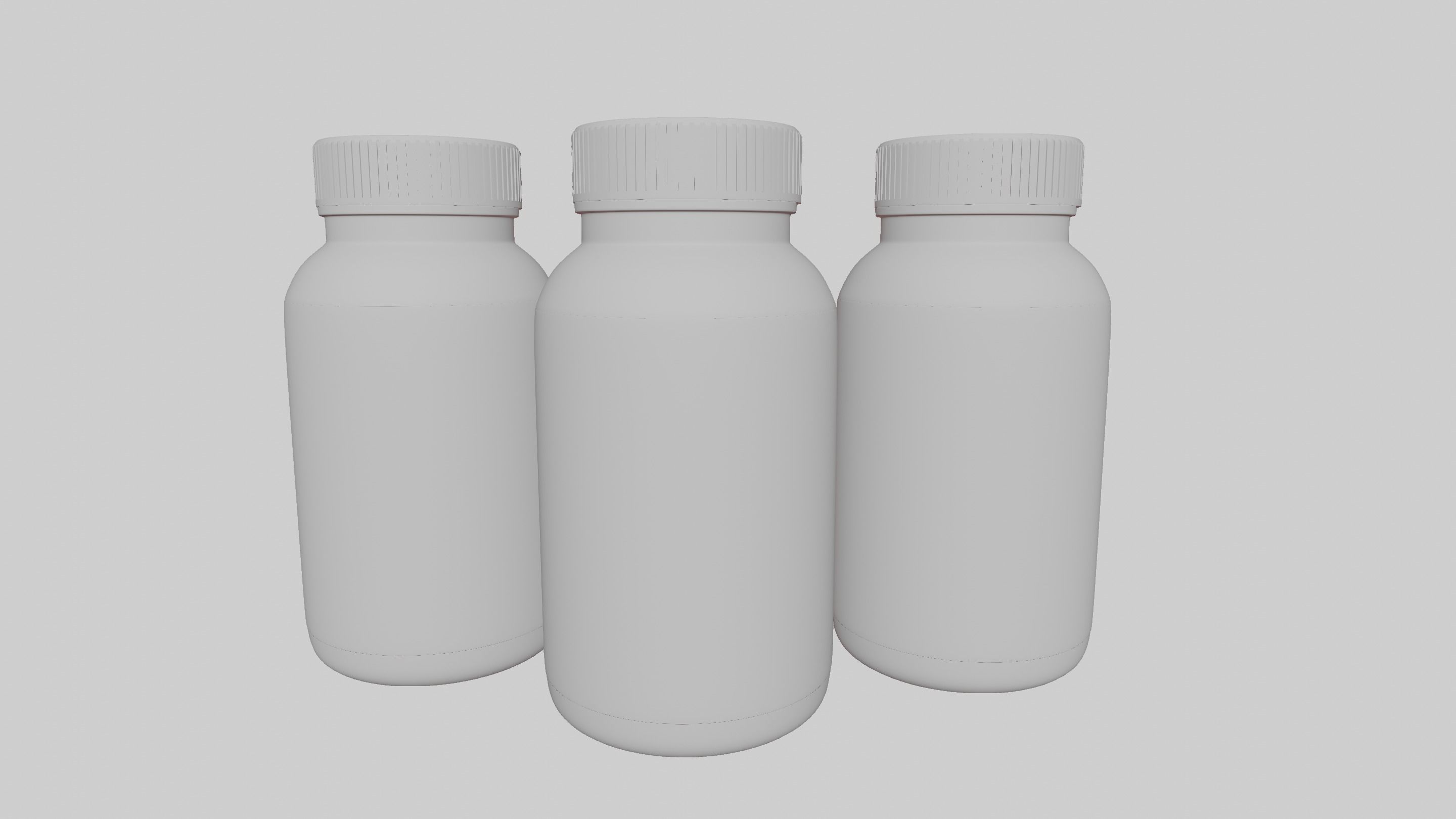 bottle of clear glass material 3D model_5