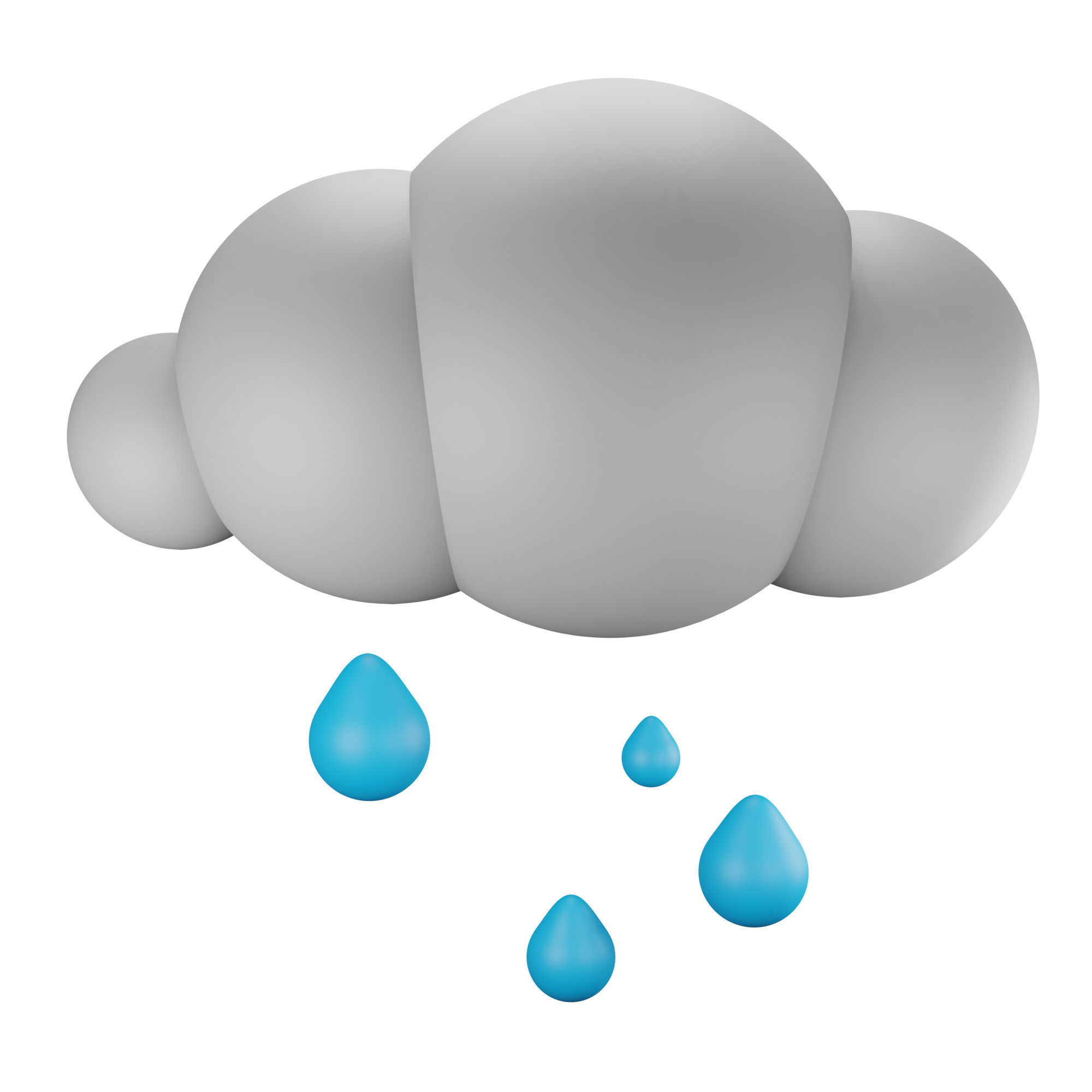 Water Icon Pack 3D Model Low-poly 3D model_6