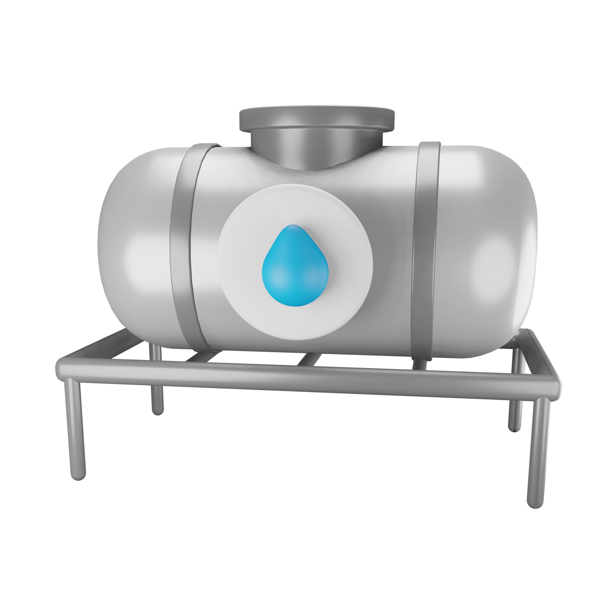 Water Icon Pack 3D Model Low-poly 3D model_8
