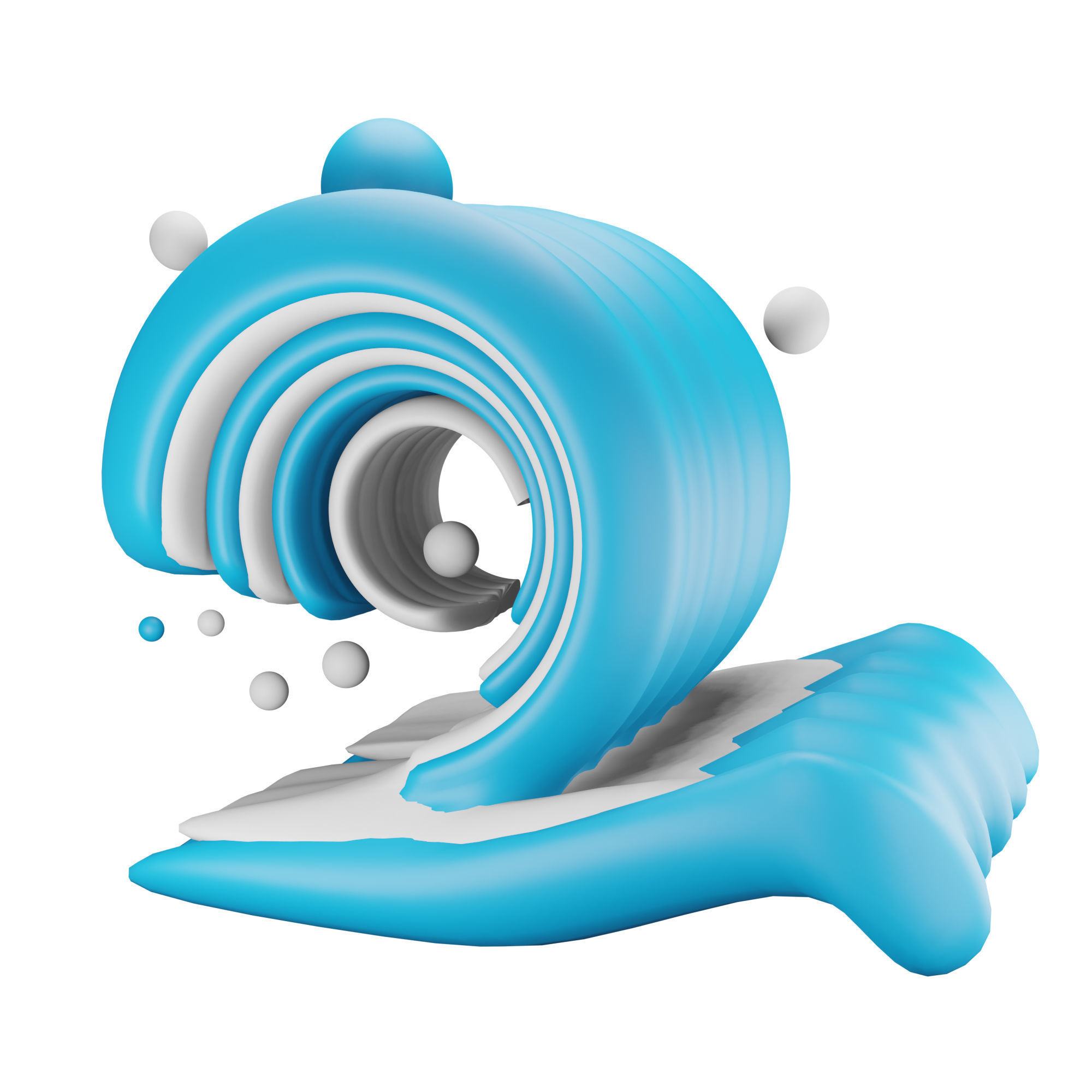 Water Icon Pack 3D Model Low-poly 3D model_7