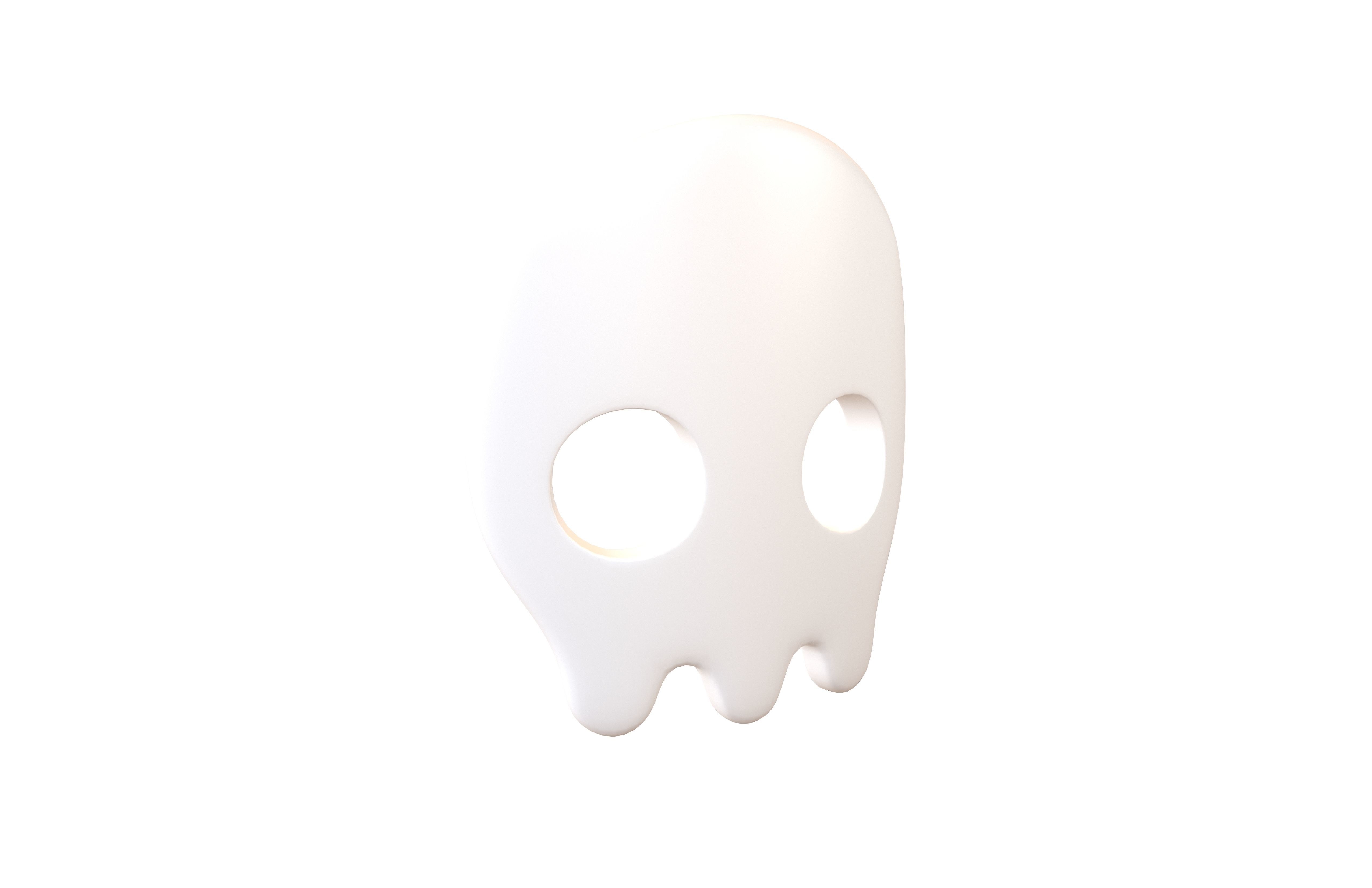 Skull Mask V1 001 Low-poly 3D model_2