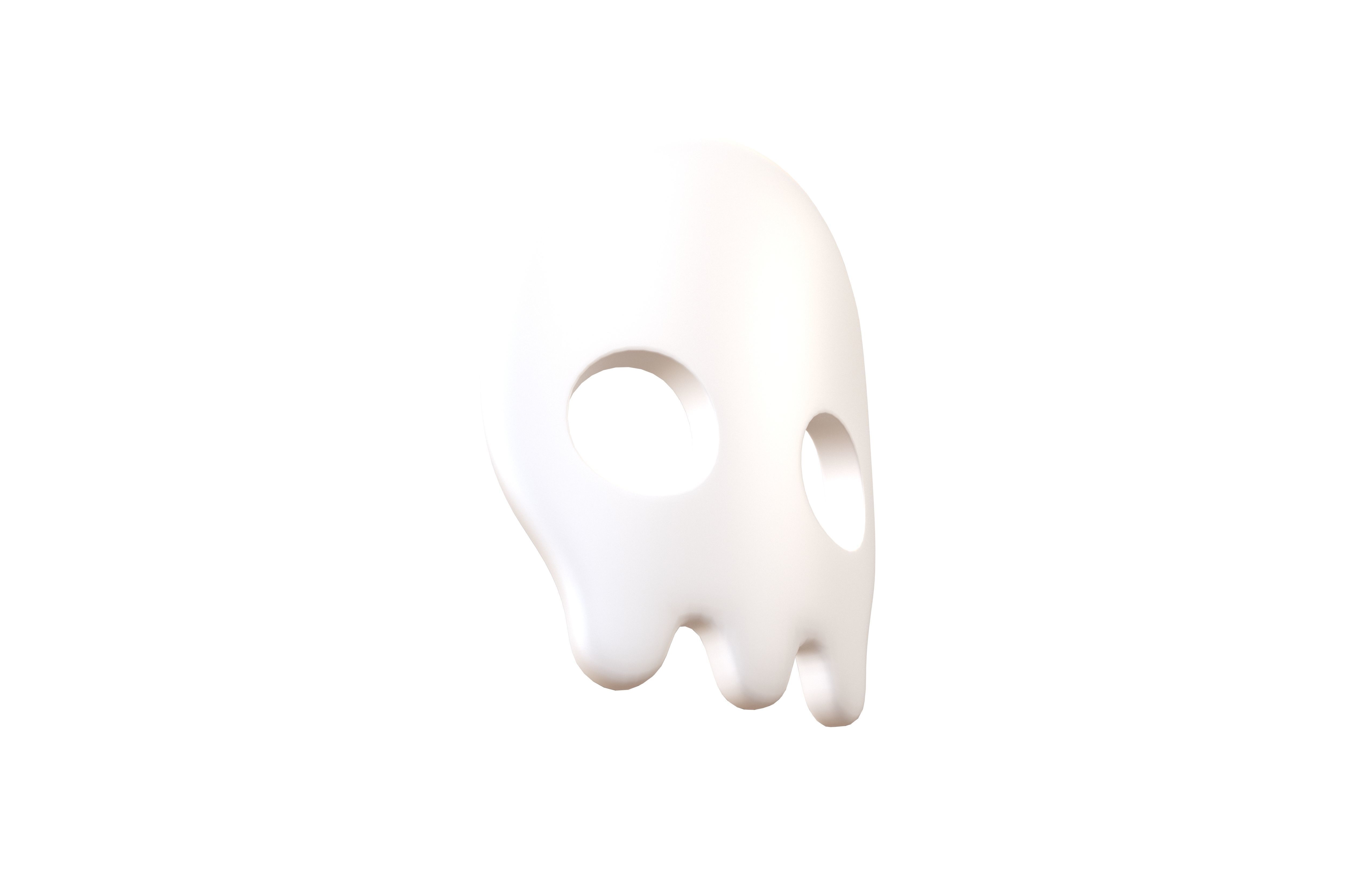 Skull Mask V1 001 Low-poly 3D model_4