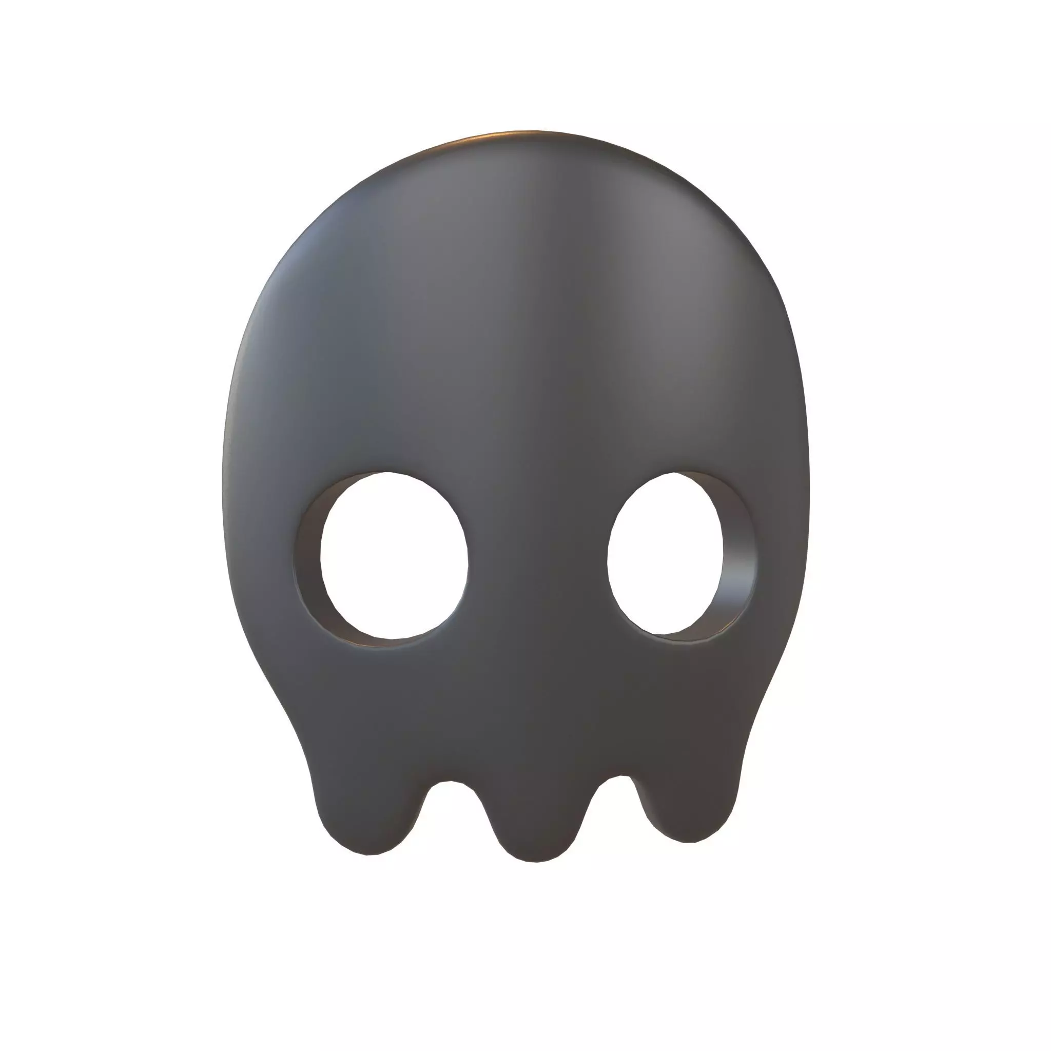 Skull Mask V1 003 Low-poly 3D model_0