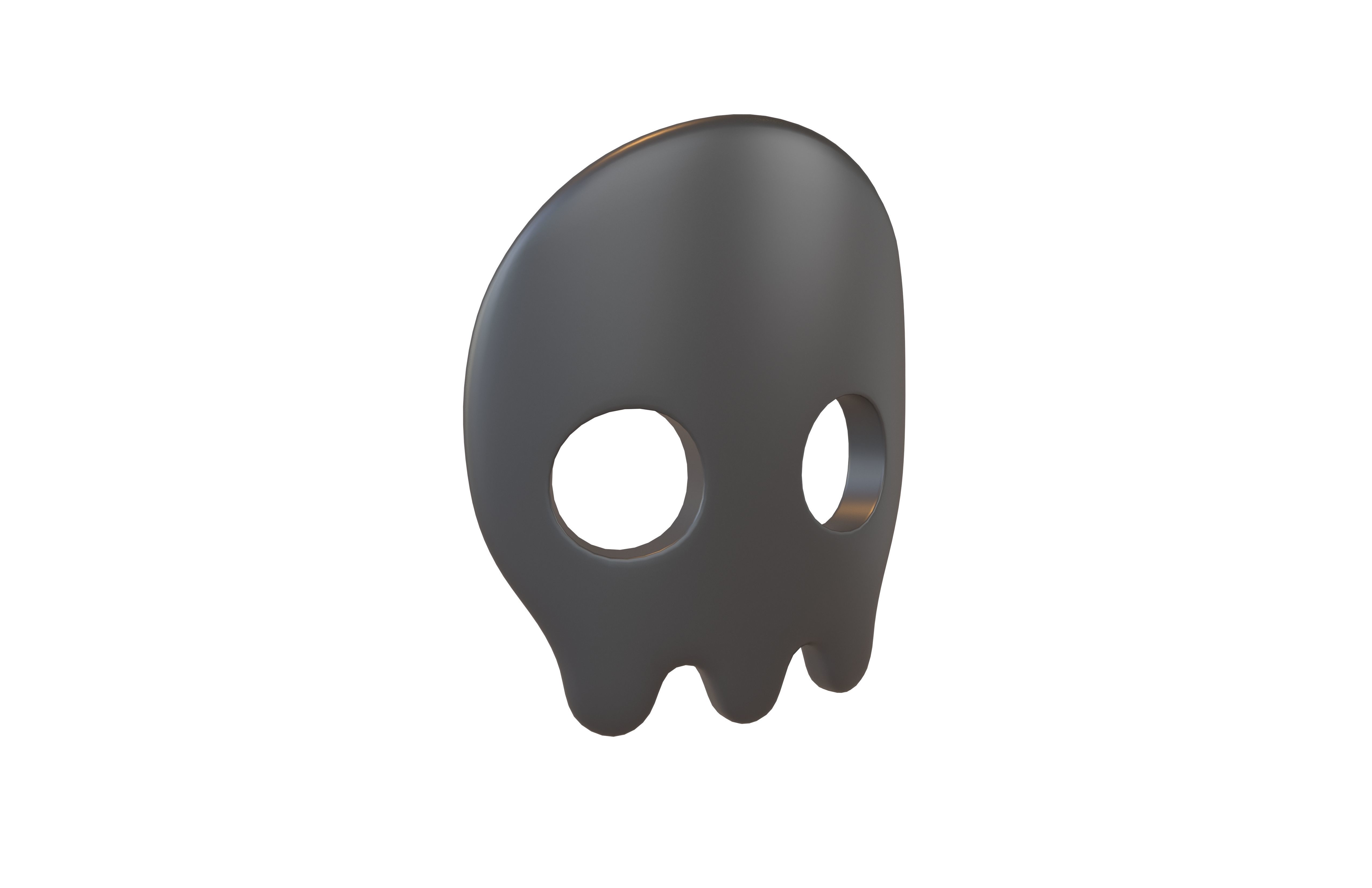 Skull Mask V1 003 Low-poly 3D model_1
