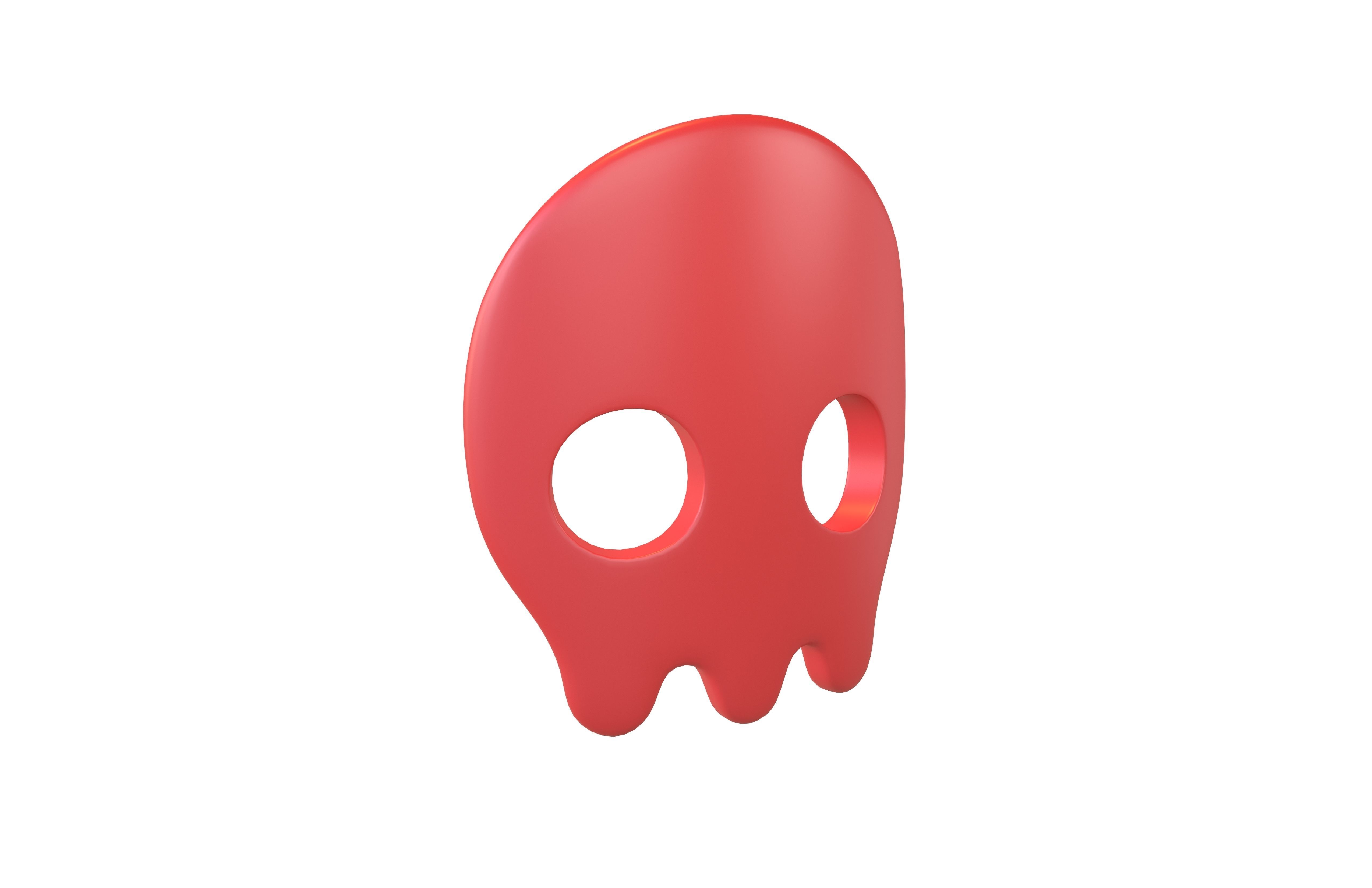 Skull Mask V1 006 Low-poly 3D model_2