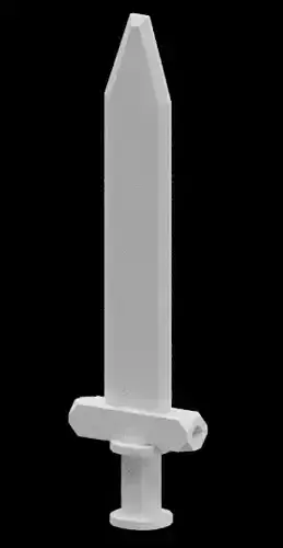 Lowpoly Sword plastic
