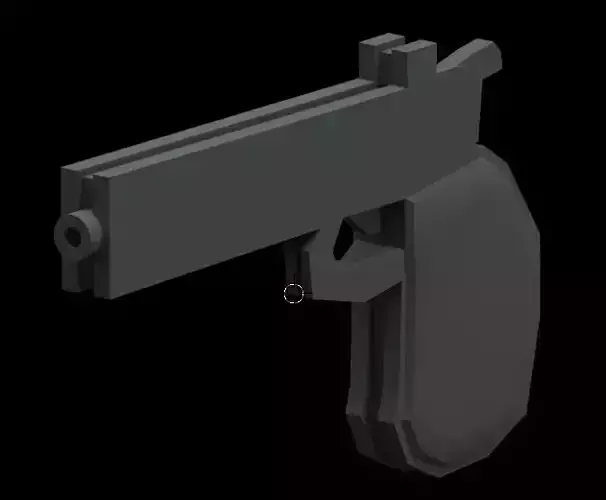 Lowpoly Pistol Gun