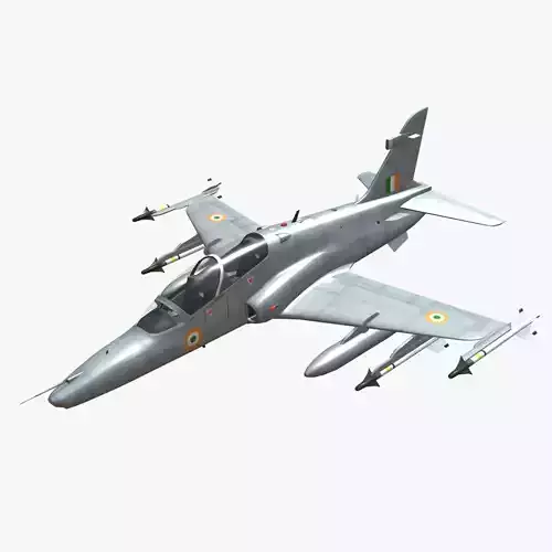 BAE HAWK 132 Indian Air Force Low-poly 3D model