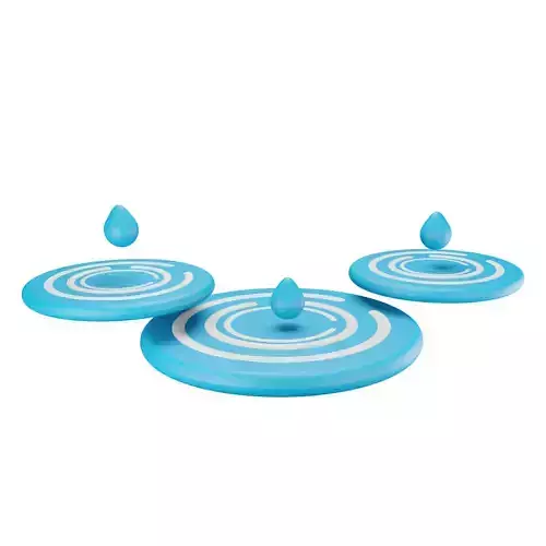 puddle three water drops