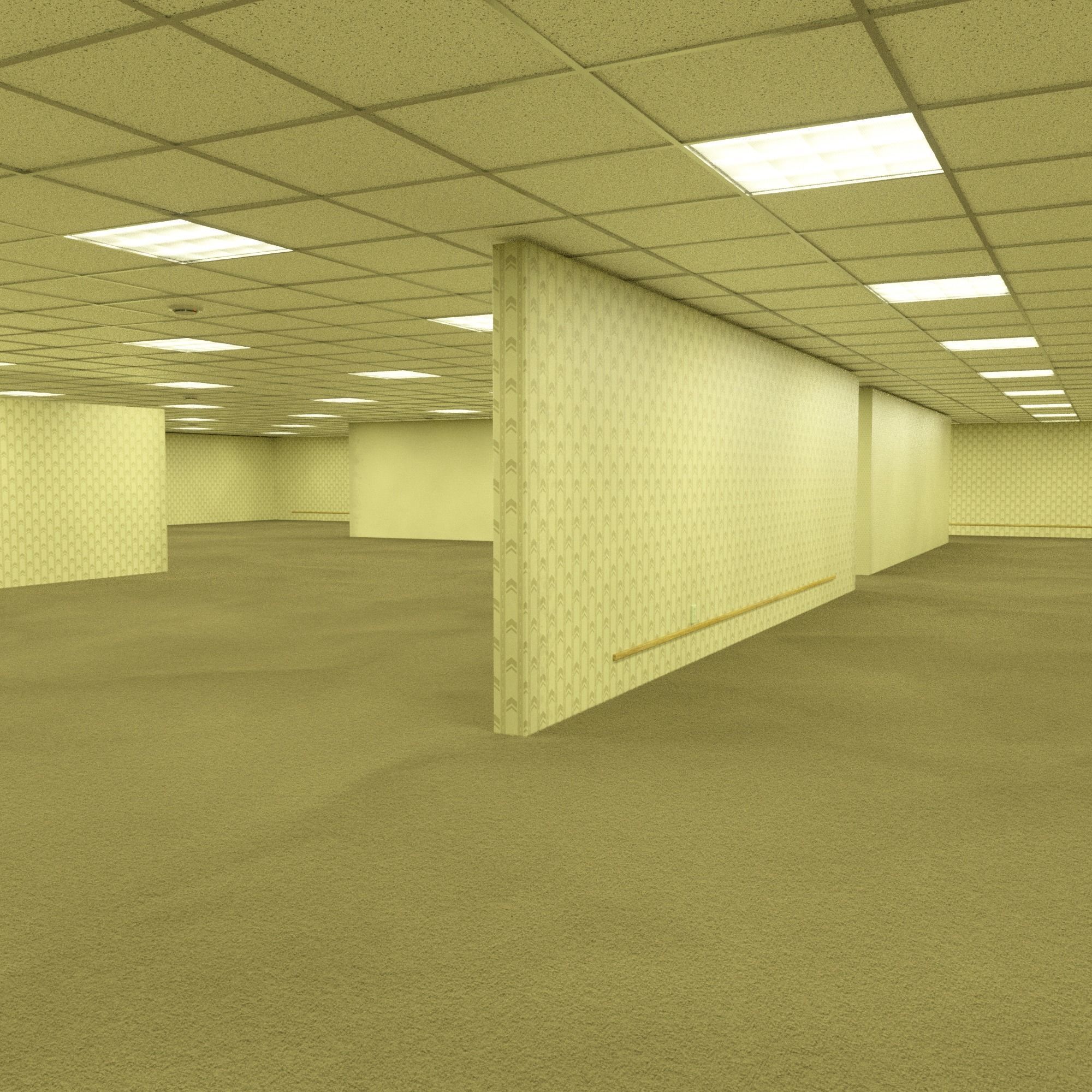 The Backrooms - C4D Octane 3D model_4