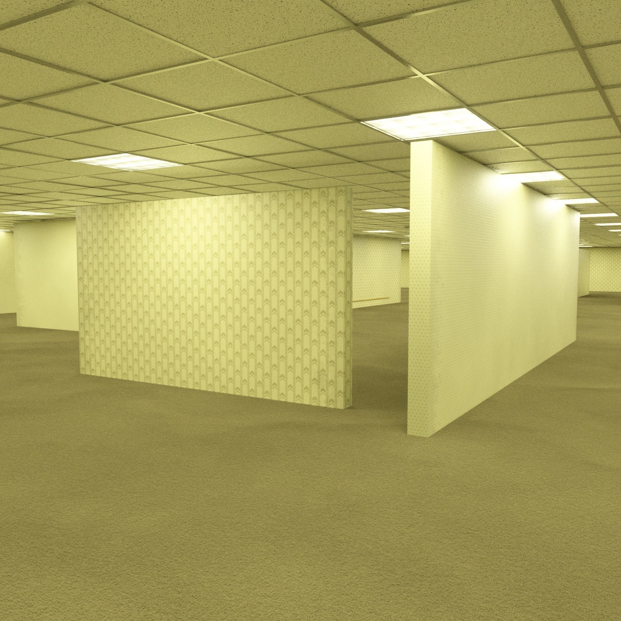 The Backrooms - C4D Octane 3D model_6