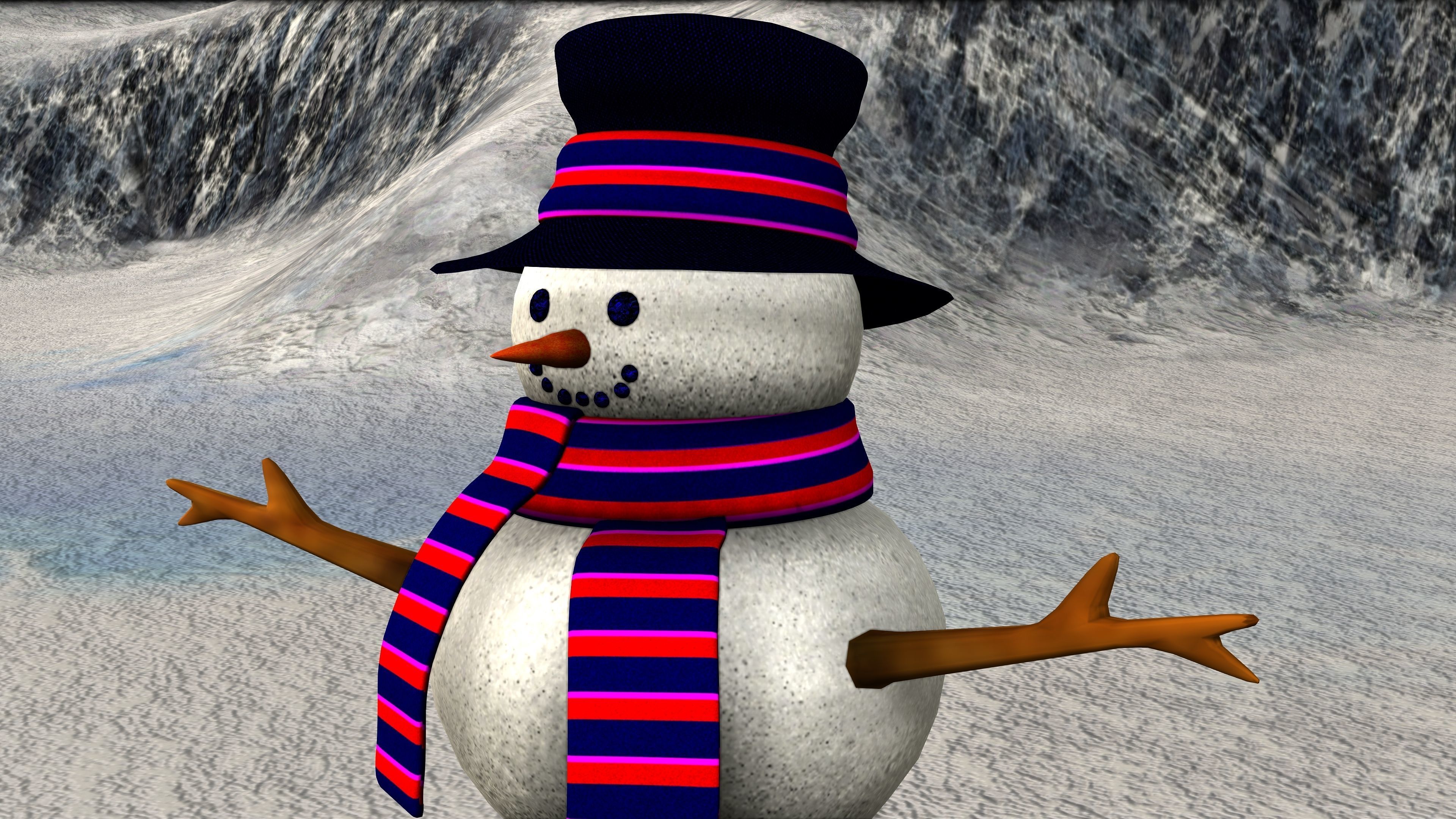 Snowman 3D model_5