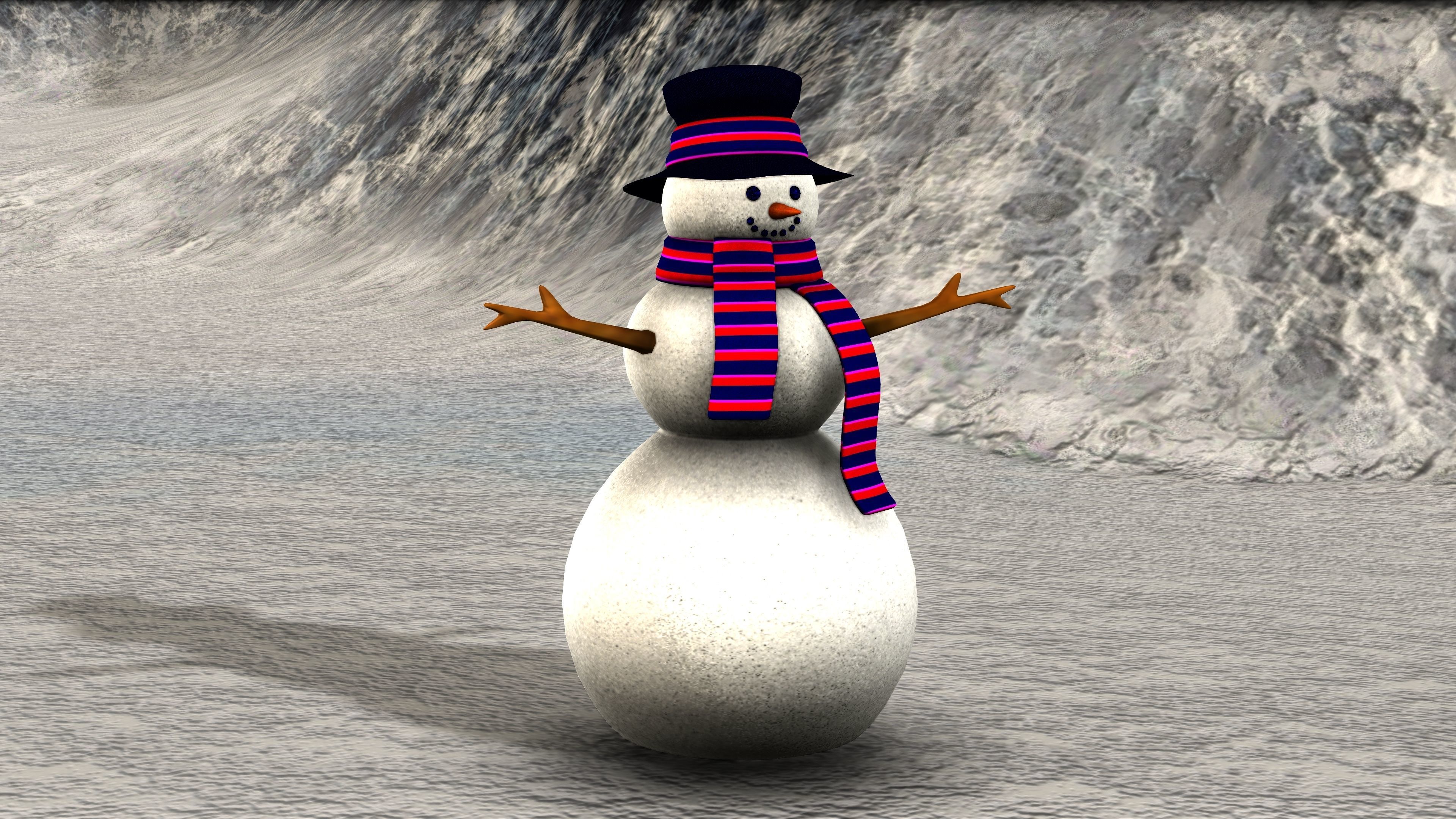 Snowman 3D model_8
