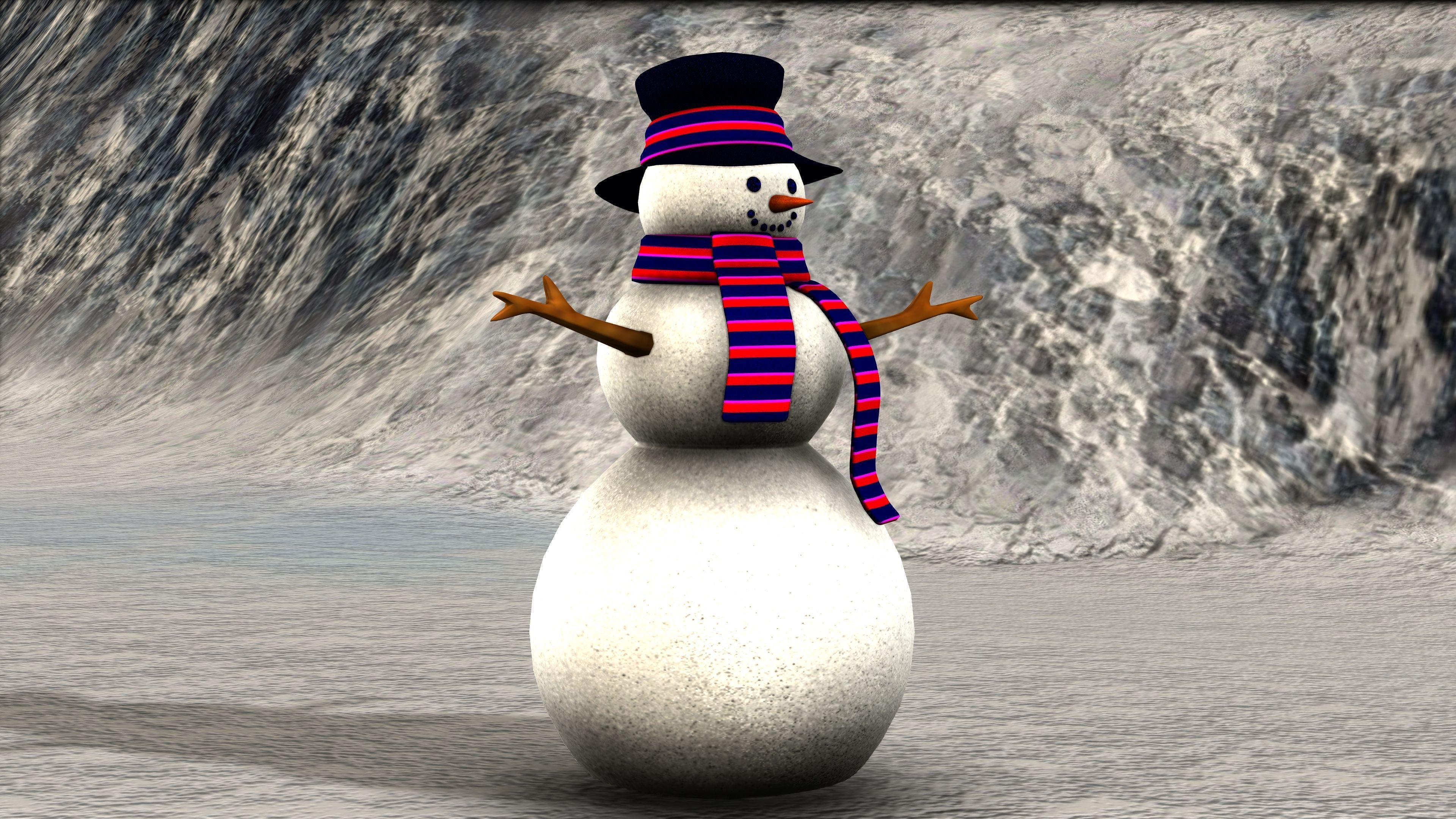 Snowman 3D model_7