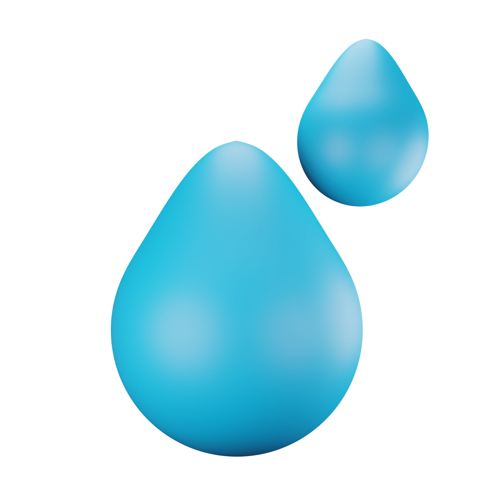 3D model water drop VR / AR / low-poly | CGTrader