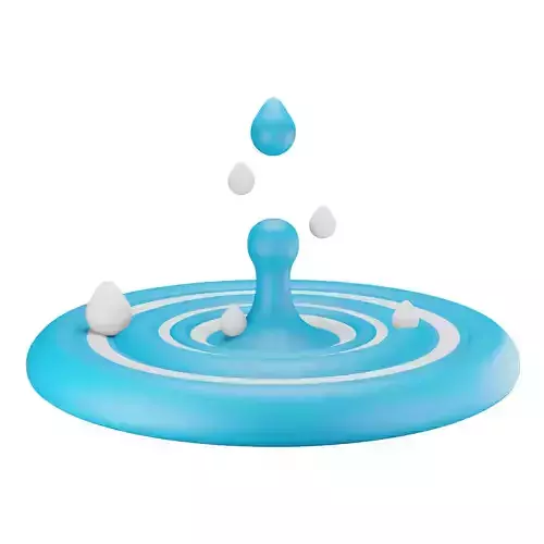 water drop splashing