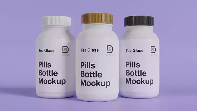 bottles of plastic material