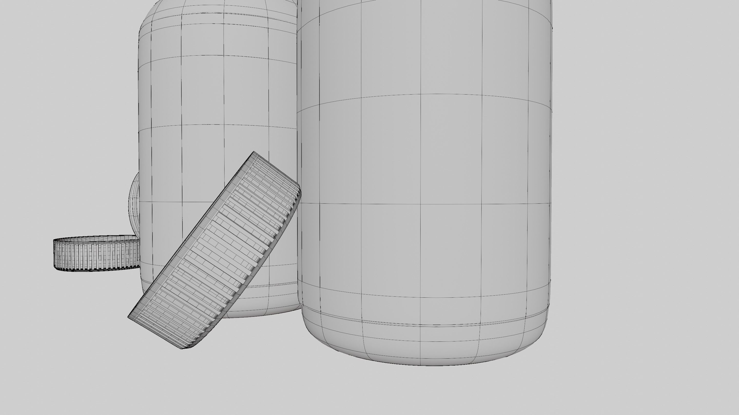 bottles of plastic material 3D model_13