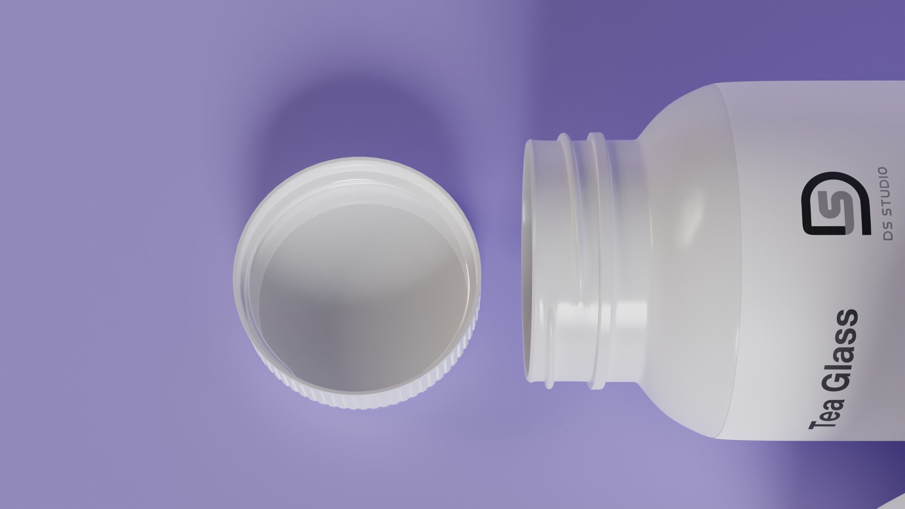 bottles of plastic material 3D model_4