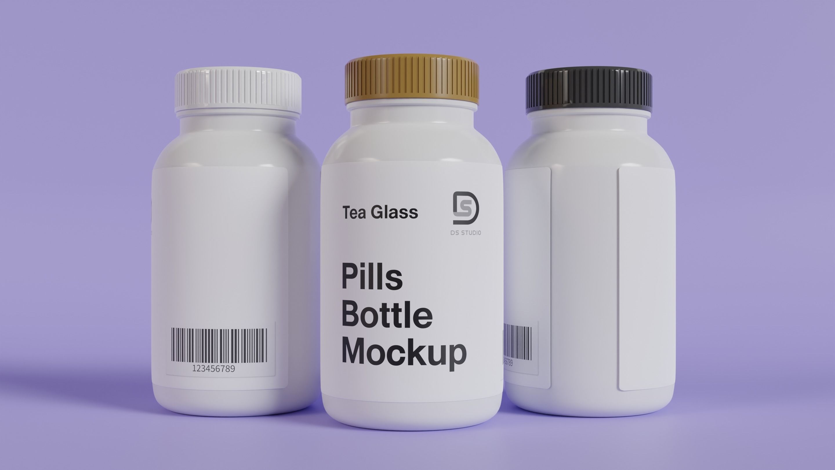 bottles of plastic material 3D model_1