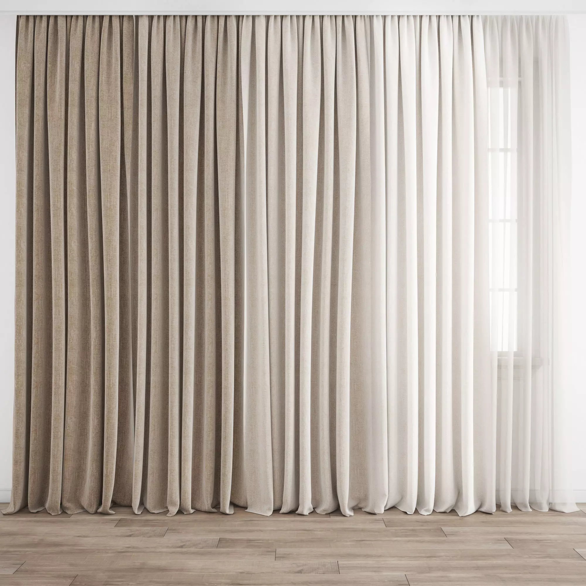 Curtain 243 3D model_0