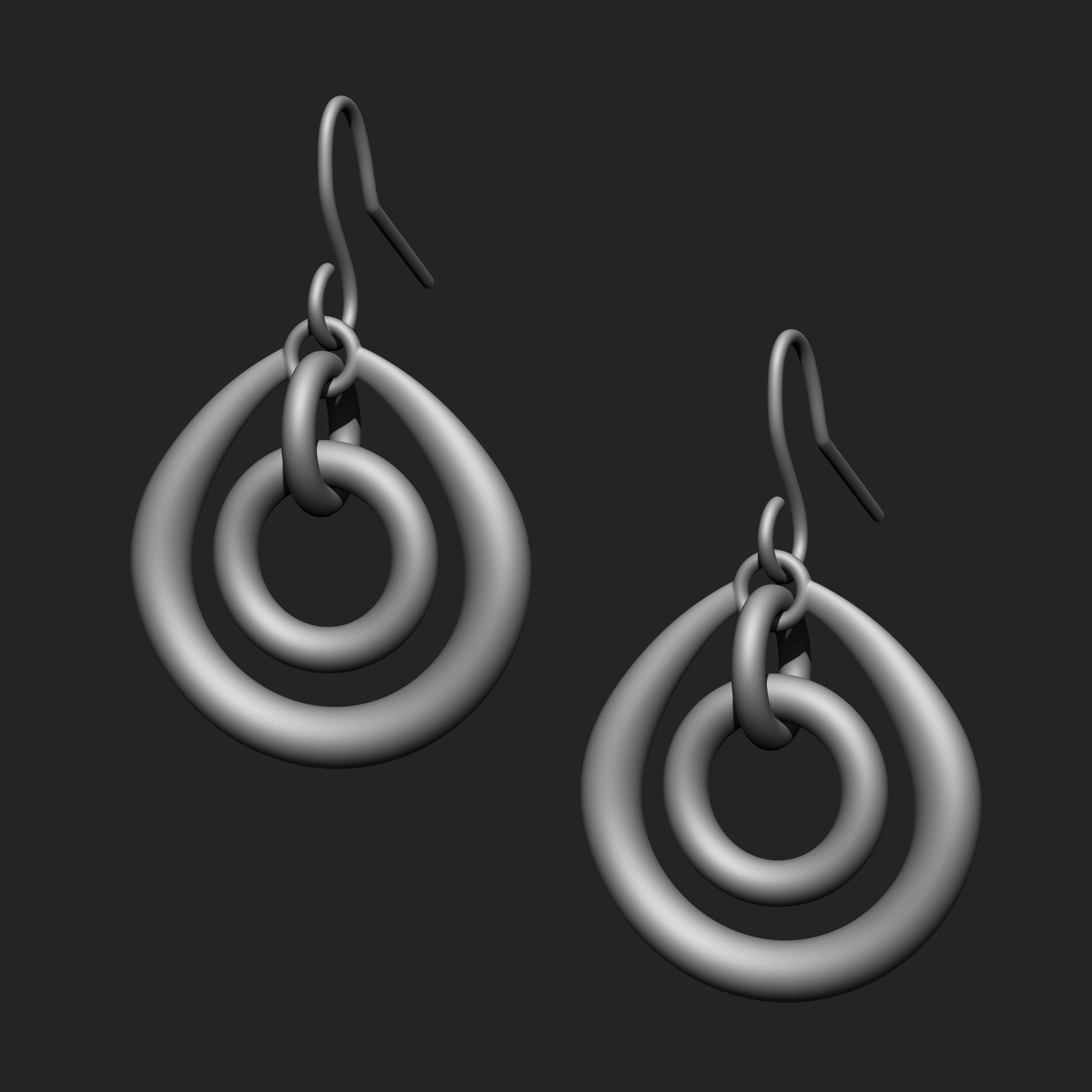 Earring IMM Brush Pack 10 in One Vol2 3D model_7