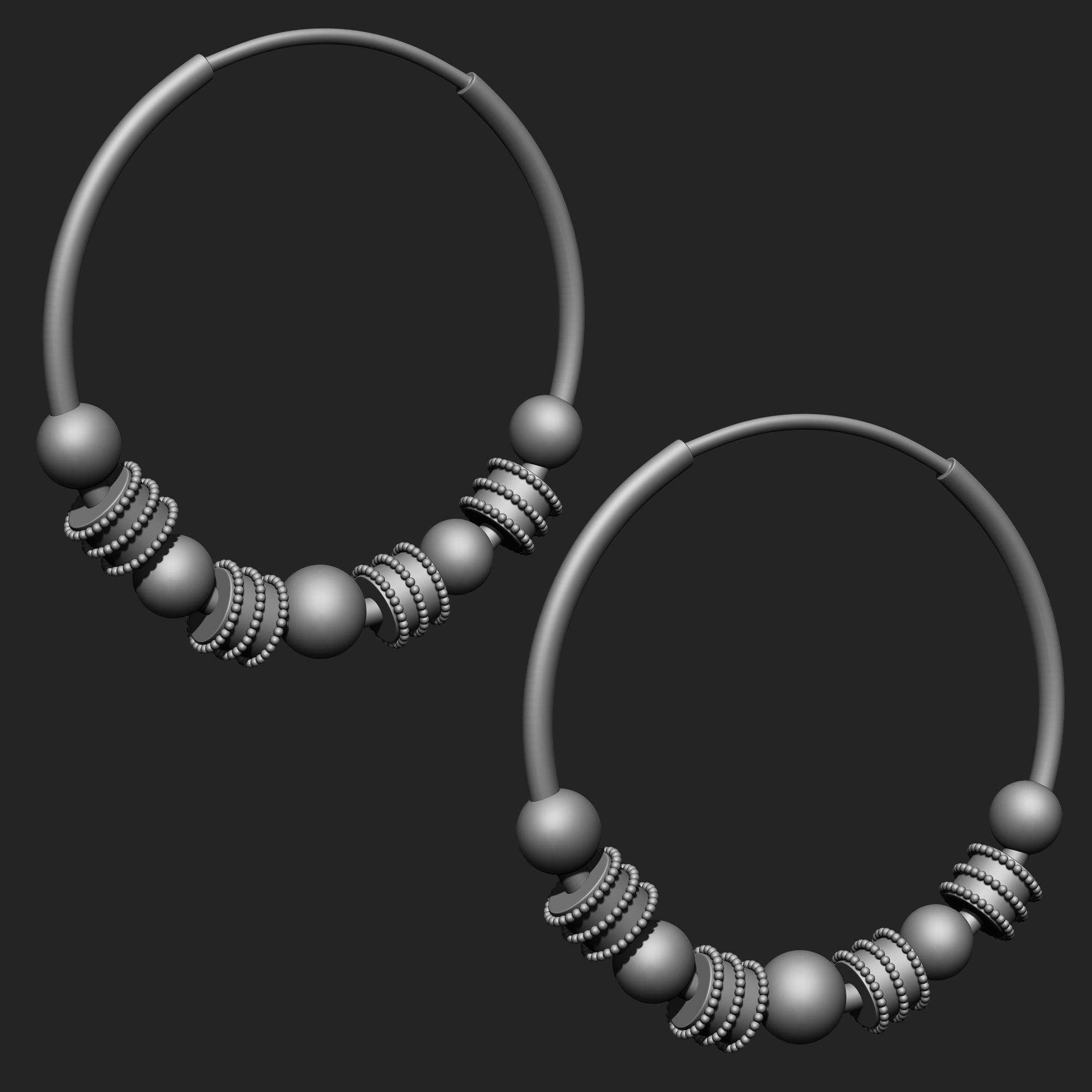 Earring IMM Brush Pack 10 in One Vol2 3D model_6