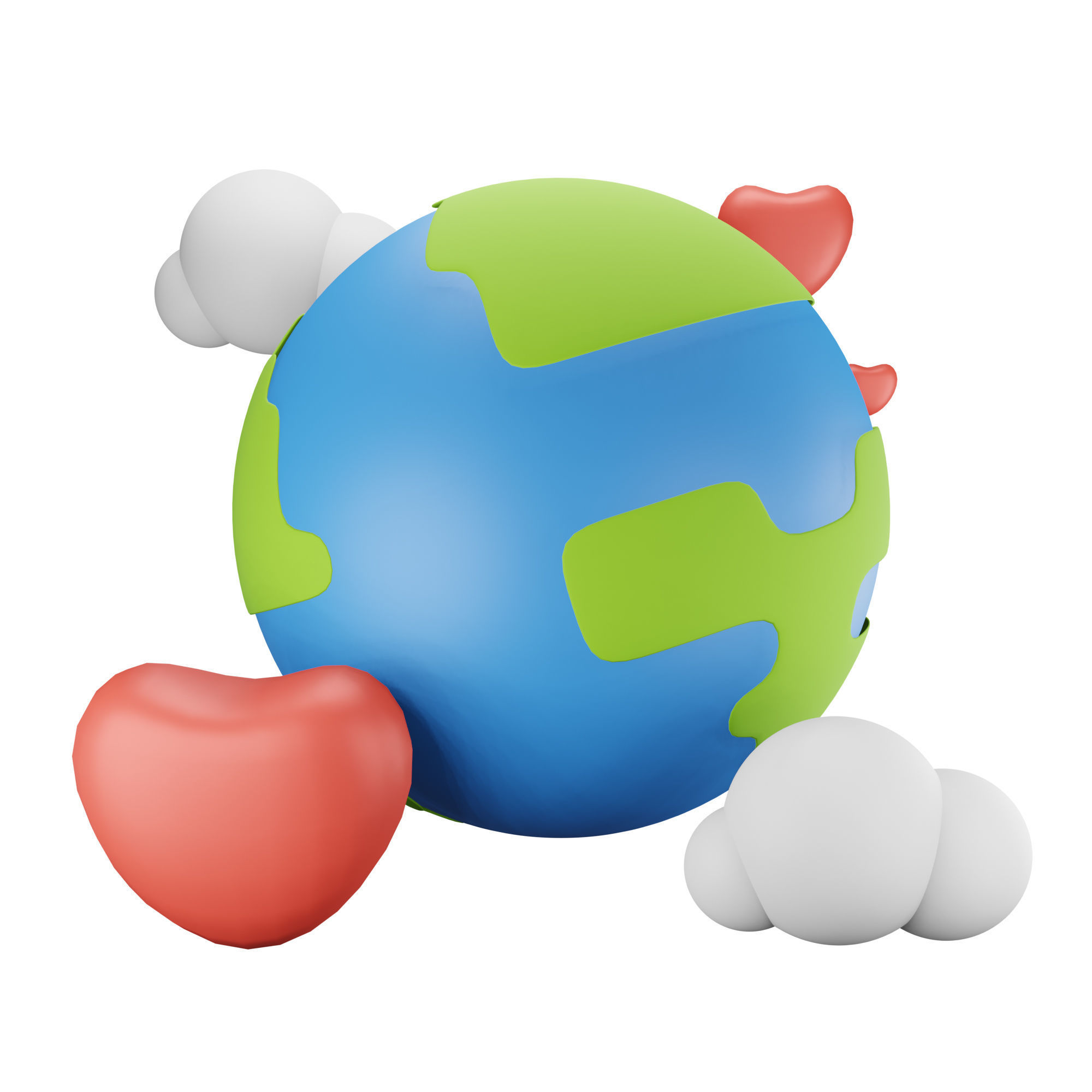 Ecology Earth Day Icon Pack 3D Model Low-poly 3D model_12