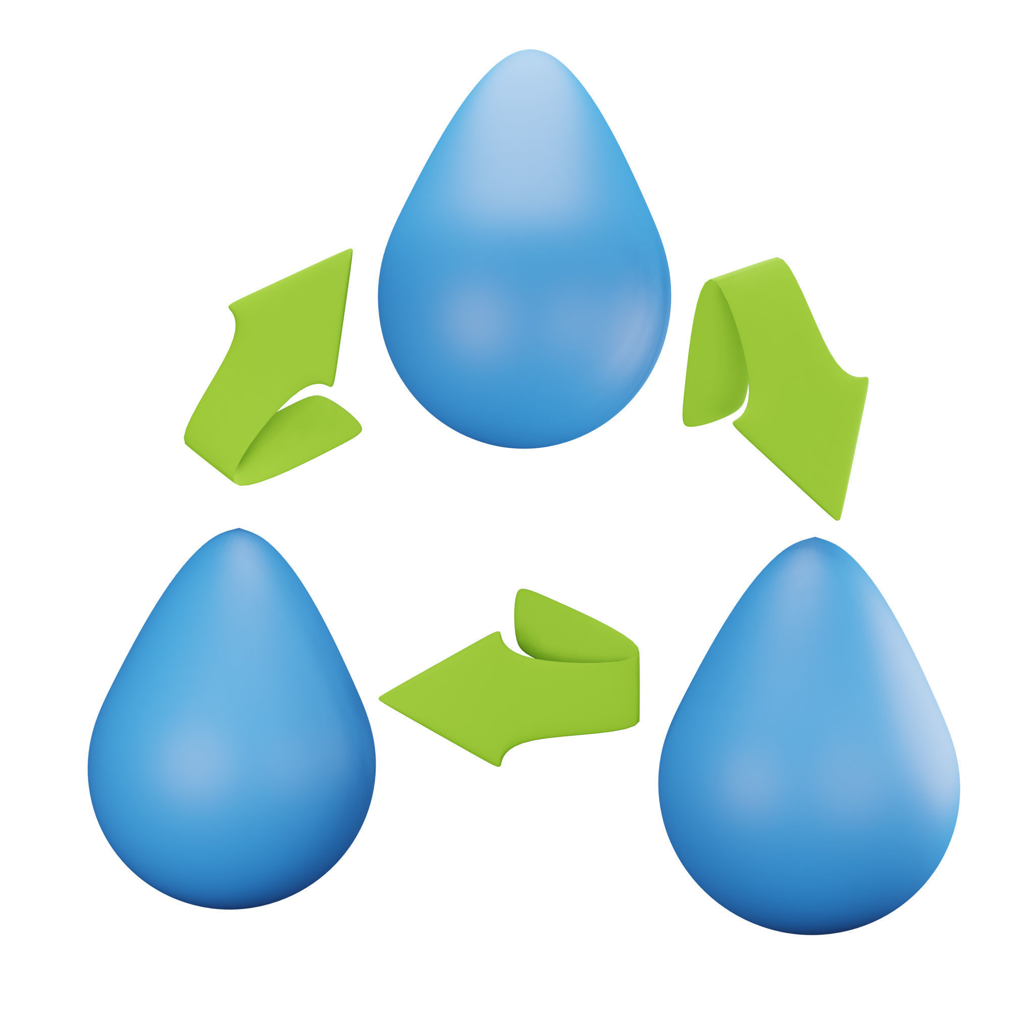 Ecology Earth Day Icon Pack 3D Model Low-poly 3D model_22