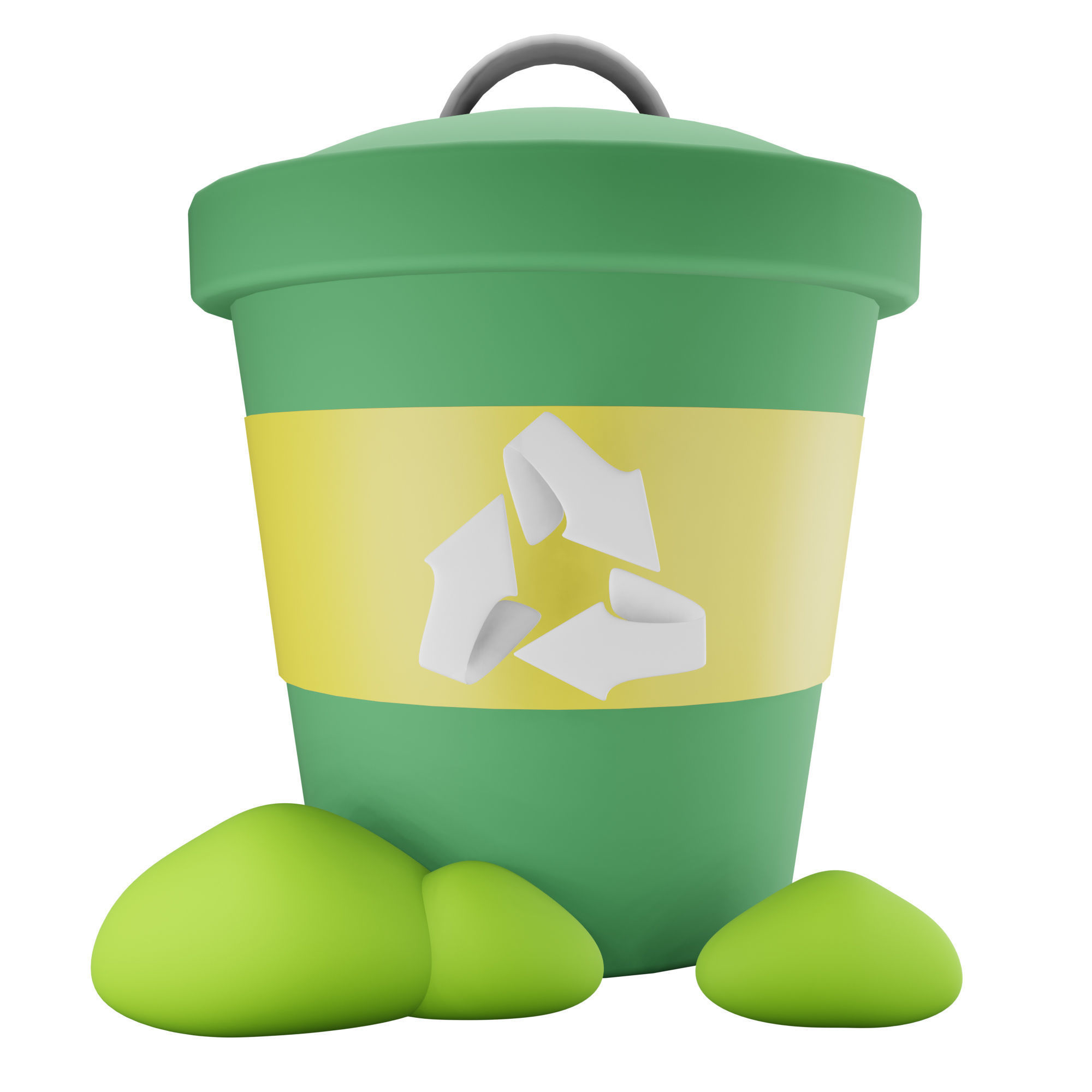 Ecology Earth Day Icon Pack 3D Model Low-poly 3D model_13