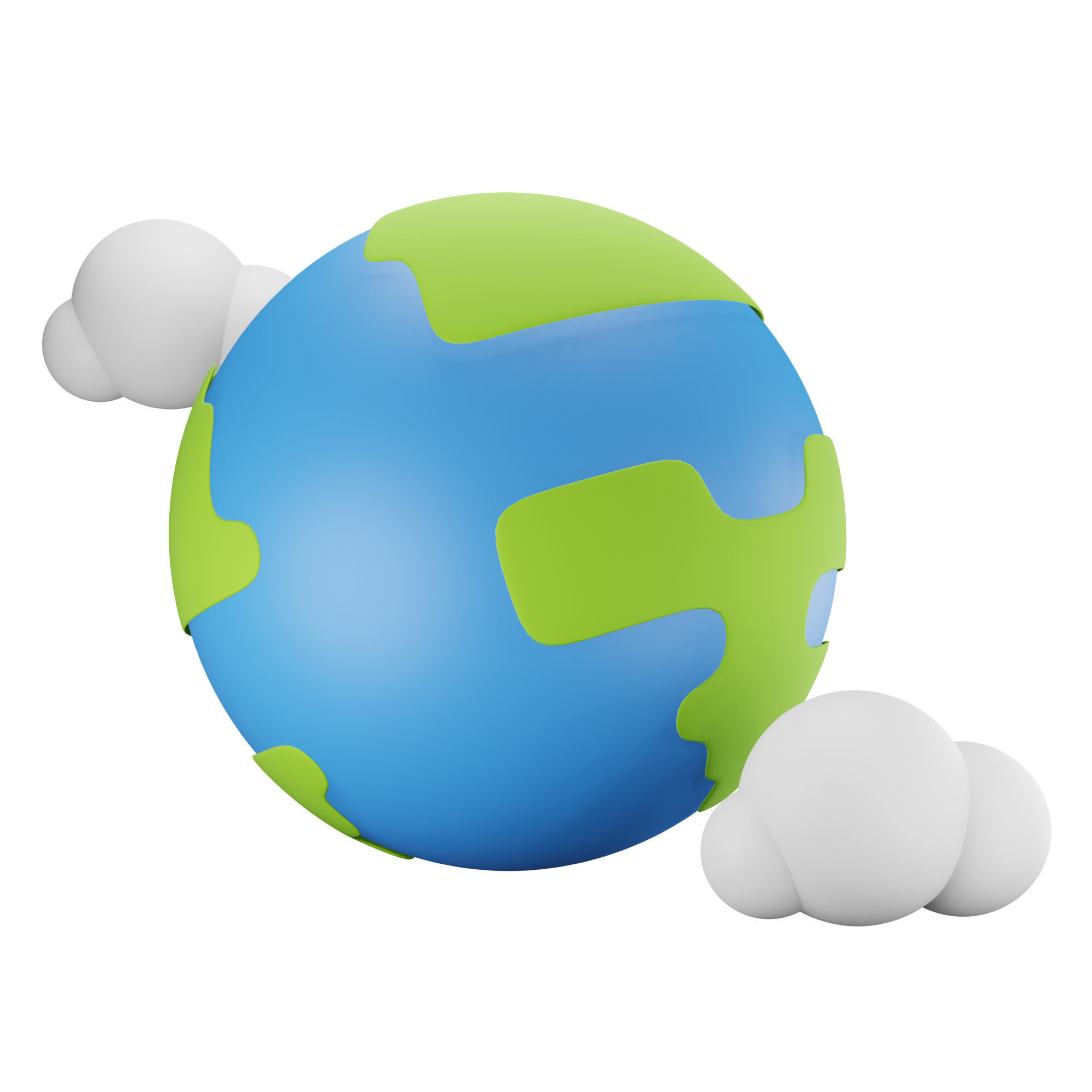 Ecology Earth Day Icon Pack 3D Model Low-poly 3D model_3
