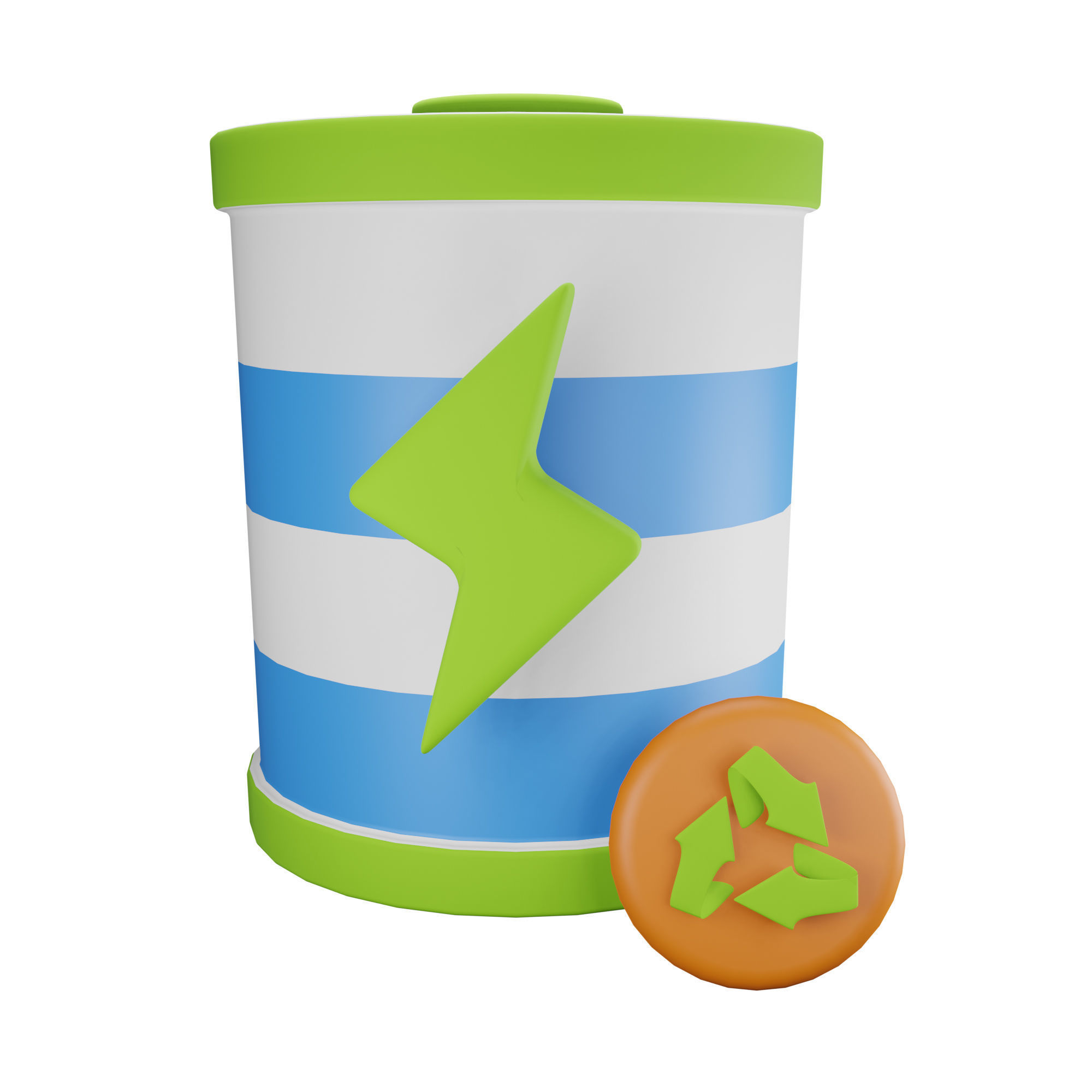 Ecology Earth Day Icon Pack 3D Model Low-poly 3D model_16