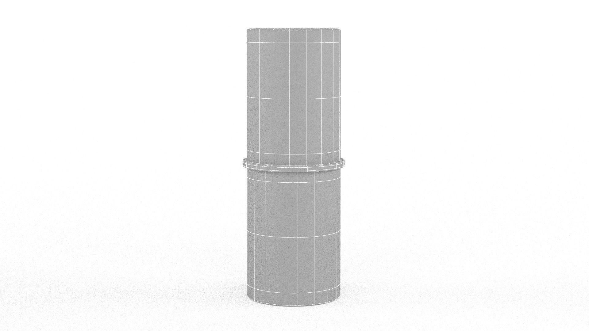 Lipstick lip balm with tube 3D model_9