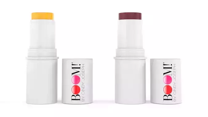 Lipstick lip balm with tube 3D model