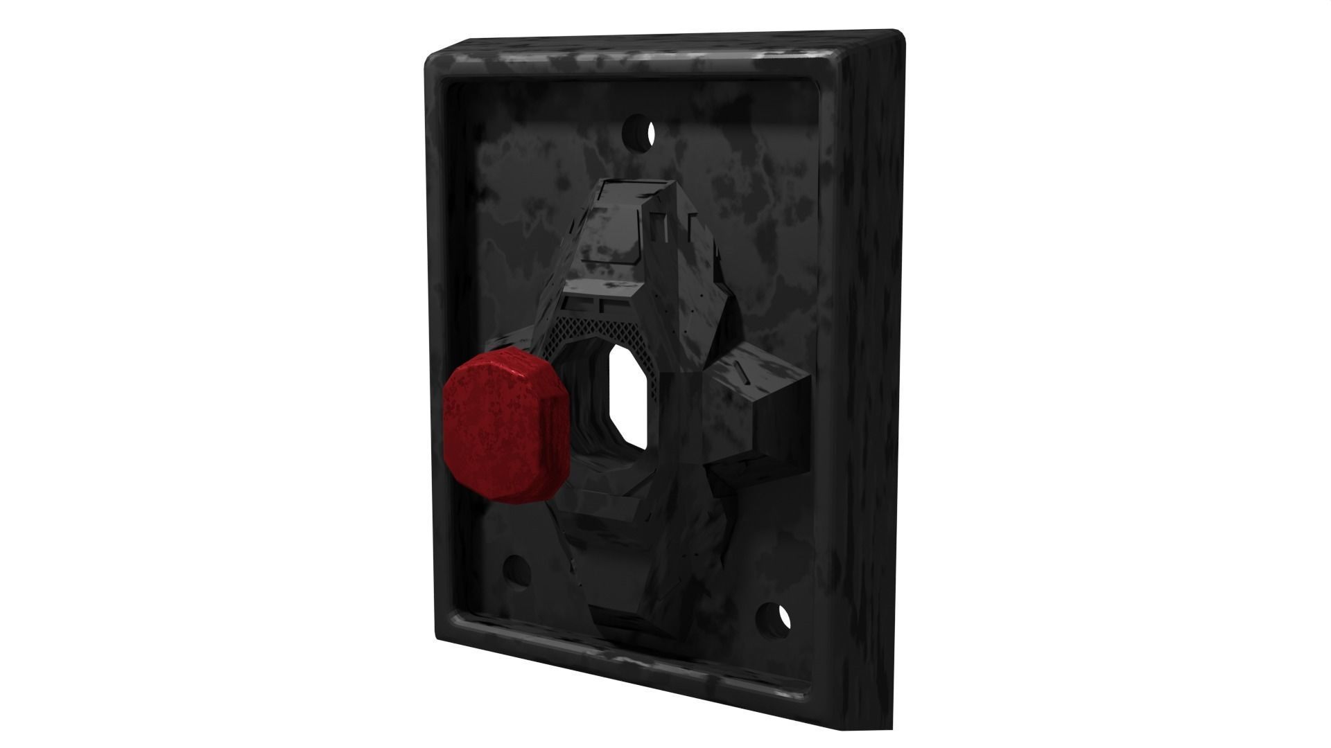 Rancor Cave Gate Switch 3D print model_3