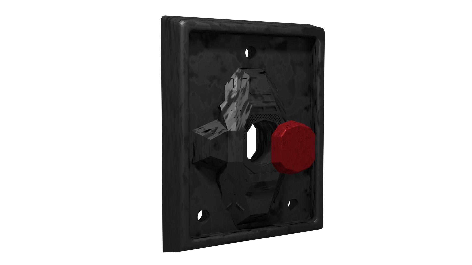 Rancor Cave Gate Switch 3D print model_4