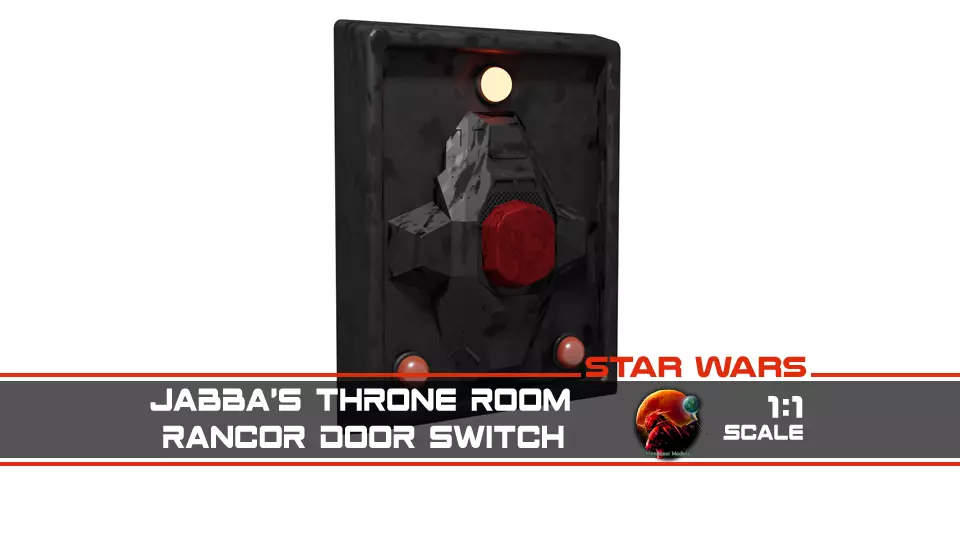 Rancor Cave Gate Switch 3D print model_0