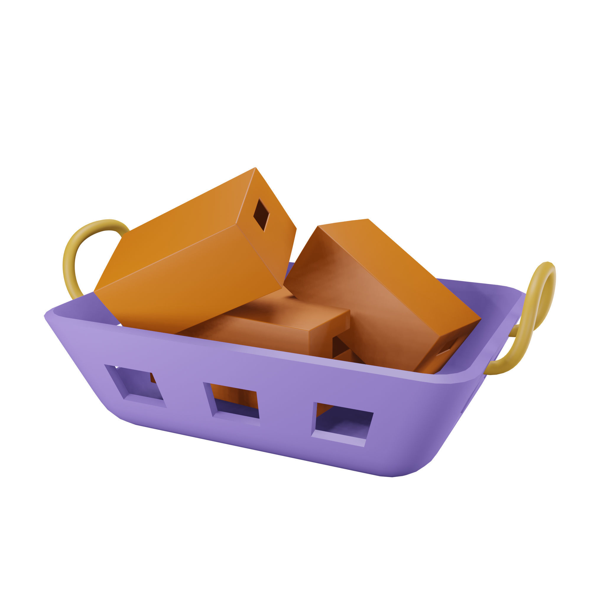 Box Icon Pack 3D Model Low-poly 3D model_1