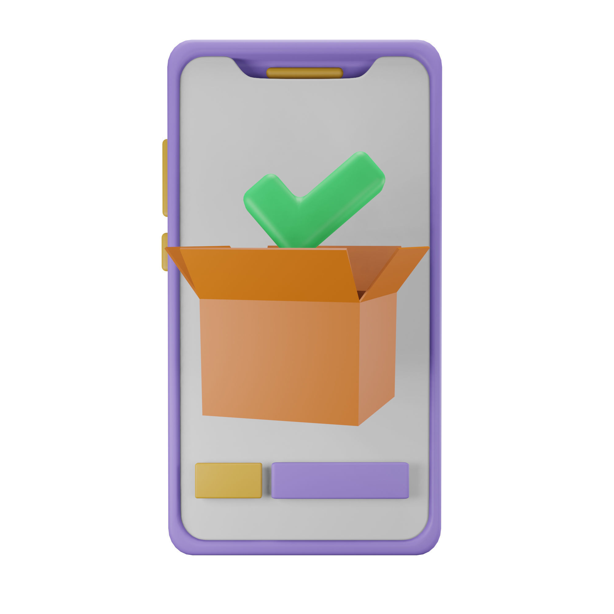 Box Icon Pack 3D Model Low-poly 3D model_9